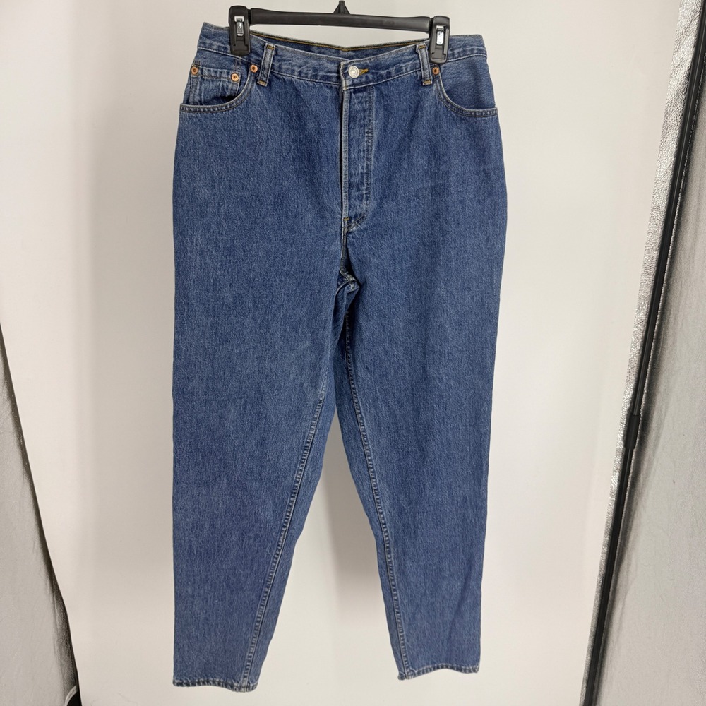 Vintage Levis 501 Jeans 34x32 Medium Wash Straight Leg Button Fly Made in USA